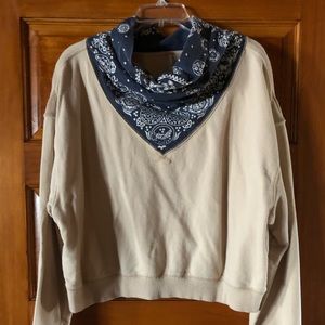 Free People Bandana Sweatshirt